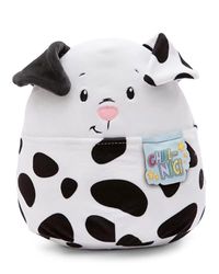 NICI- Coussin Chill Dalmatien 20cm Blanc-Oreiller Doux pour Les garçons, Les Filles, Les bébés et Les Amateurs de Peluches-idéal pour la Maison, la Maternelle ou en déplacement, 49881