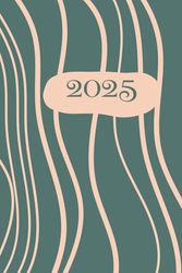 2025 Diary A5 Day Per Page from Jan to Dec