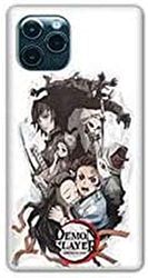 Beschermhoes voor iPhone 11 (6.1) Manga Demon Slayer wit