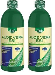 ESI - Aloe Vera Massima Forza, Integratore Alimentare di Puro Succo Concentrato, Offre Benessere al Tratto Gastrointestinale, ad Alto Valore Nutriente, Senza Glutine e Vegan, 1000 Ml (Confezione da 2)