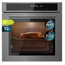 Cecotec Horno Integrable 60cm Bolero Hexa SM406000 Line A+. 2900W, 72L, 12 Funciones, Piedra para Pizza, Steam Assist, Steam EasyClean, Modo Eco y Defrost, Electronic Timer