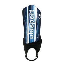 uhlsport Pro Lite Plus barn vuxna skenbensskydd fotboll lätt design med skyddande hårt skal och ankelskydd unisex män kvinnor
