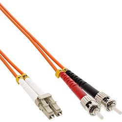 InLine 88515 LWL duplex kabel, LC/ST, 50/125µm, OM2, 15 m