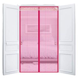 Generise Magic Mesh Anti Mosquito Door Net, Pink, Pink1 Units