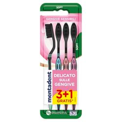 Mentadent Spazzolino Gengive sensibili 3+1