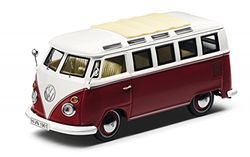 Volkswagen Modelo original Auto T1 Samba Bus vermelho/Cream 1: 43