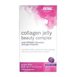 NOW Foods Collagen Jelly Beauty Complex, Sweet Plum - 10 jelly sticks