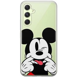ERT GROUP mobile phone case for Samsung A54 5G original and officially Licensed Disney pattern Mickey 052 optimally adapted to the shape of the mobile phone, partially transparent