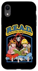 READ Ancient Demon Sarcastic Retro Vintage Funny Adult Humor Custodia per iPhone XR