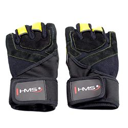 HMS 17-63-204 5907695523126-Guantes de Fitness para Hombre, Unisex Adulto, Amarillo, Talla única