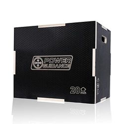 POWER GUIDANCE Houten plyo box, jump box, ideaal voor cross-training, 75/60/50 cm, 60/50/40 cm, 40/35/30 cm, plyometrische springbox (zwart-M)