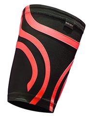 BODYVINE Bandage de Compression Ultra Fin pour Adulte avec Bande de stabilisation Powerband Plus, Adulte - Mixte, CT-13519-02-00-01, Rouge, s