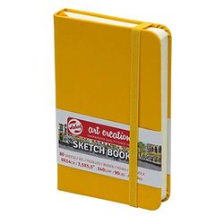 Talens Art Creation - Cuaderno de bocetos (80 hojas, 9 x 14 cm), color amarillo dorado