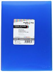 Grafoplas 1441730 – map met 40 hoesjes, foolscap, hardcover, PP, blauw