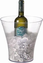 Vino/champagne radiatore in plastica SAN [set di 4]