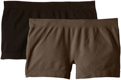 Luigi di Focenza Shorts (2 stuks) voor dames - grijs - 40 (Talla del fabricante: S/M)