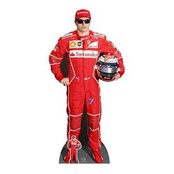 STAR CUTOUTS Ltd CS665 Kimi Räikkönen, cartón, Multicolor, 174 x 85 x 174 cm, Lifesize