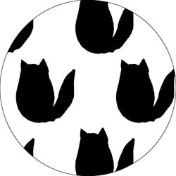 Bonateks, Round Digital Printed Mouse Pad, Non-Slip Base, for Office and Home, Diameter:22cm