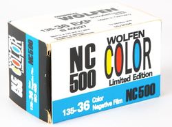 Filme original WOLFEN (ORWO) NC500 cor 35 mm (400/27 ISO) para 36 imagens coloridas
