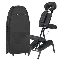 MASTER MASSAGE EQUIPMENT Sedia massaggiante Pieghevole, Nero, Advanced