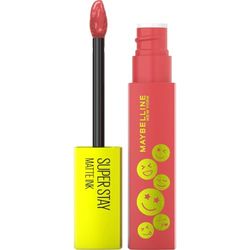 Maybelline New-York - Rouge à Lèvres Mat Liquide - Tenue Jusqu’à 16H - Sans Transfert - Haute Résistance - SuperStay Matte Ink MOODMAKERS - Parfum Agrumes - Teinte : De-Stressor (435), 5 ml