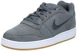 Nike Wmns Ebernon Low Prem, Scarpe da Basket Donna, Multicolore (Dark Grey/Dark Grey/Platinum Tint 001), 36.5 EU