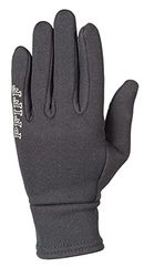 PFIFF 102465 Touchie - Guanti da Equitazione Invernali, Taglia XL, Colore: Nero/Grigio