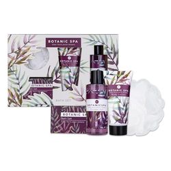 BOTANIC SPA, set da bagno da donna, set per la cura del corpo in un'elegante scatola regalo, 4 pezzi, regalo di relax per donna