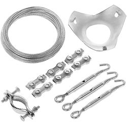 BeMatik - Kit cabos de fixação para antena de mastro