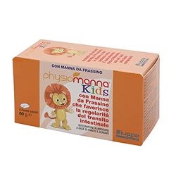 PHYSIOMANNA KIDS con pura Manna da Frassino: favorisce il benessere gastrointestinale per bambini a partire dai 3 anni – 6 panetti, 60 gr