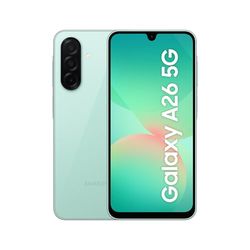 Samsung Galaxy A26 5G 128GB Teléfono Móvil, Awesome Intelligence, 6GB RAM, 50MP Cámara, Menta, Garantía del Fabricante 3 Años + 1 Año Extra