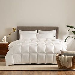 Serta Down Illusion extra värme, allergivänligt, dun alternativt täcke med hörnöglor, tvilling/dubbel XL, vit