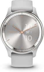 Garmin [Renewed vívomove Trend, Stylish Hybrid Smartwatch with Health and Fitness functions, Dynamic Watch Hands, Touchscreen Display and up to 5 days battery life, Mist Gray, (Renewed)