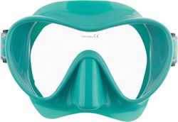 CRESSI F1 Small Masque sans Monture en Silicone Souple pour la Plongée et Le Snorkelling Unisex-Youth, Turquoise, Unique