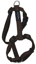 Wouapy Harnais pour Chien Basic Line, Collier Marron De 44/65 Cm pour Chien Brun