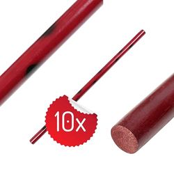 DEPICE Uniseks – volwassenen W-ESRS-10x-V2 Escrima, rood-zwart, effen