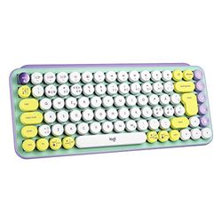 Logitech POP Keys Wireless Mechanical Keyboard With Emoji Keys teclado RF Wireless + Bluetooth QWERTY Nórdico Color menta