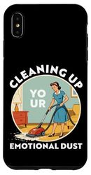 Cleaning Up Your Emotional Dust Funny Retro Meme Case for iPhone XS Max