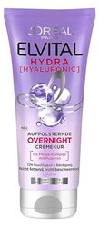 L'Oréal Paris Elvital Overnight Crema per 72H Umidificazione & Binding, Hydra Hyaluronic, 200 ml