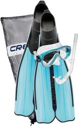 Cressi Rondinella voor volwassenen - Set vinnen, brillen en snorkel, 47/48 EU