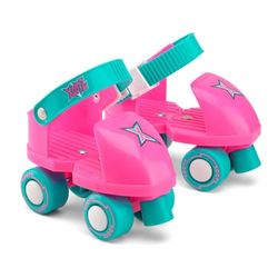 Xootz Patins de quatro rodas para iniciantes, para meninos e meninas, cor rosa