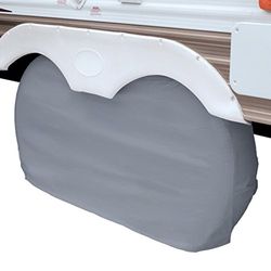 Classic Accessories Over Drive RV Dual Axle Wheel Cover, Wheels 27"-30"DIA, Grey