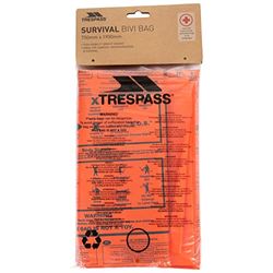 Trespass Men's Radiator Emergency Thermal Safety Survival First Aid Blanket Bivi Sleeping Bag, Orange, One Size