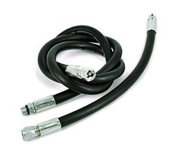Best divers Garde standaard/rubber, manometer 90 cm, 7/16 F, 7/16 M, zwart