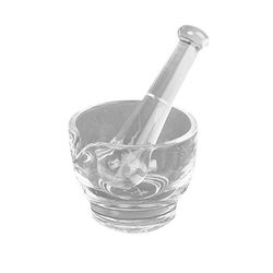 Apothecary Products Mortar and Pestle Bowl | Mixer and Grinder for Medicine | Glass | 16 oz