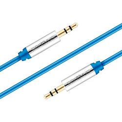 Sentivus 3m Aux-kabel, audio jack kabel 3,5 mm voor iPhones, iPads, smartphones, tablets en andere stereo apparaten, blauw