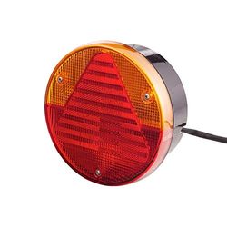 HELLA 2VA 012 497-101 Luce posteriore, Lampadine, 12V, Montaggio, esterno/avvitato, colore diffusore luce rosso/giallo, Cavo 800mm, Spina Manicotto spina piatta, Sx/Dx, Quantità 1