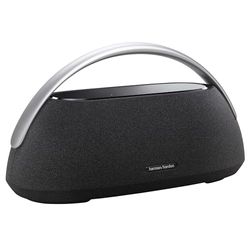 Harman Kardon Go + Play 3, Altoparlante Bluetooth Wireless Portatile, con Suono Stereo, Design Elegante, Doppio Microfono Integrato, Porta di Ricarica USB, Autonomia fino a 8 ore, Nero