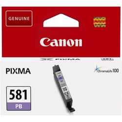 Canon CLI-581 PB Cartouche Bleu Photo Certifié Canon (Emballage carton)
