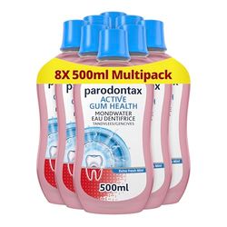 Parodontax Active Gum Health Mondspoelingen Extra Verse Munt - Doos 8 x 500 ml Parodontax